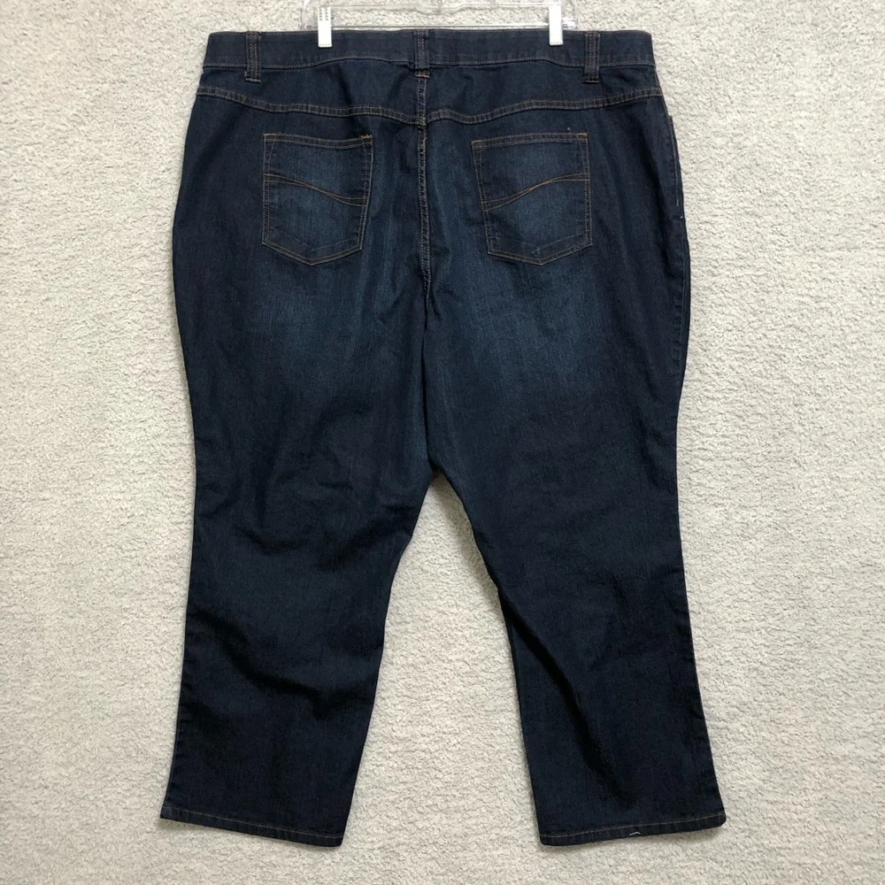 Catherines Secret Slimmer Synergy Dark Wash Jeans Size 26WP Plus